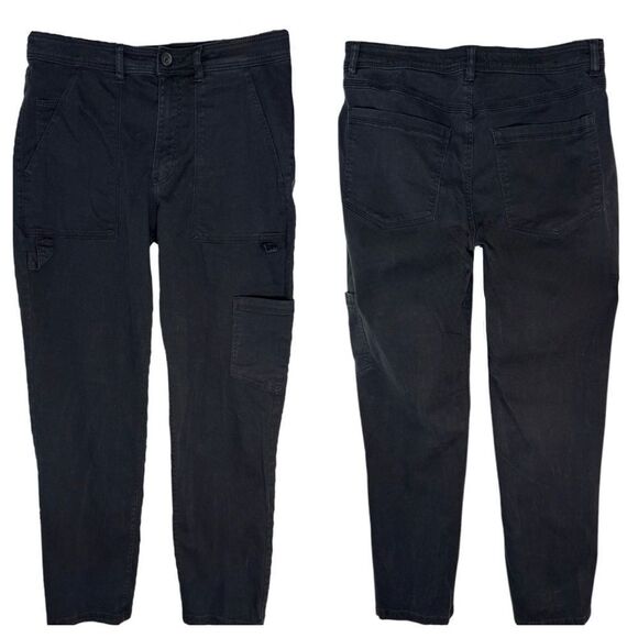 H&M Black Twill Utility Pants Sz.8 - Picture 2 of 8